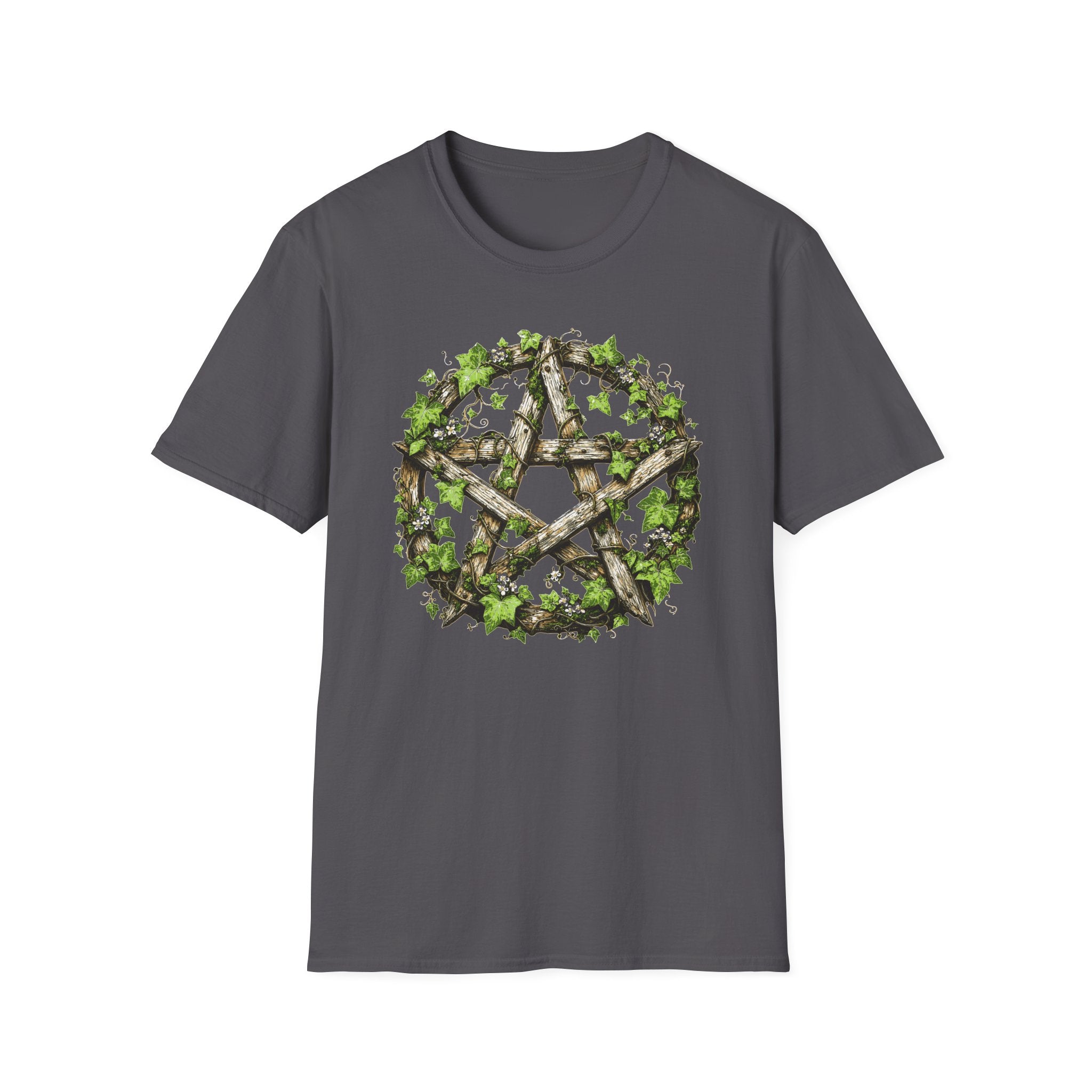 Leaves Wood Pentagram T-Shirt