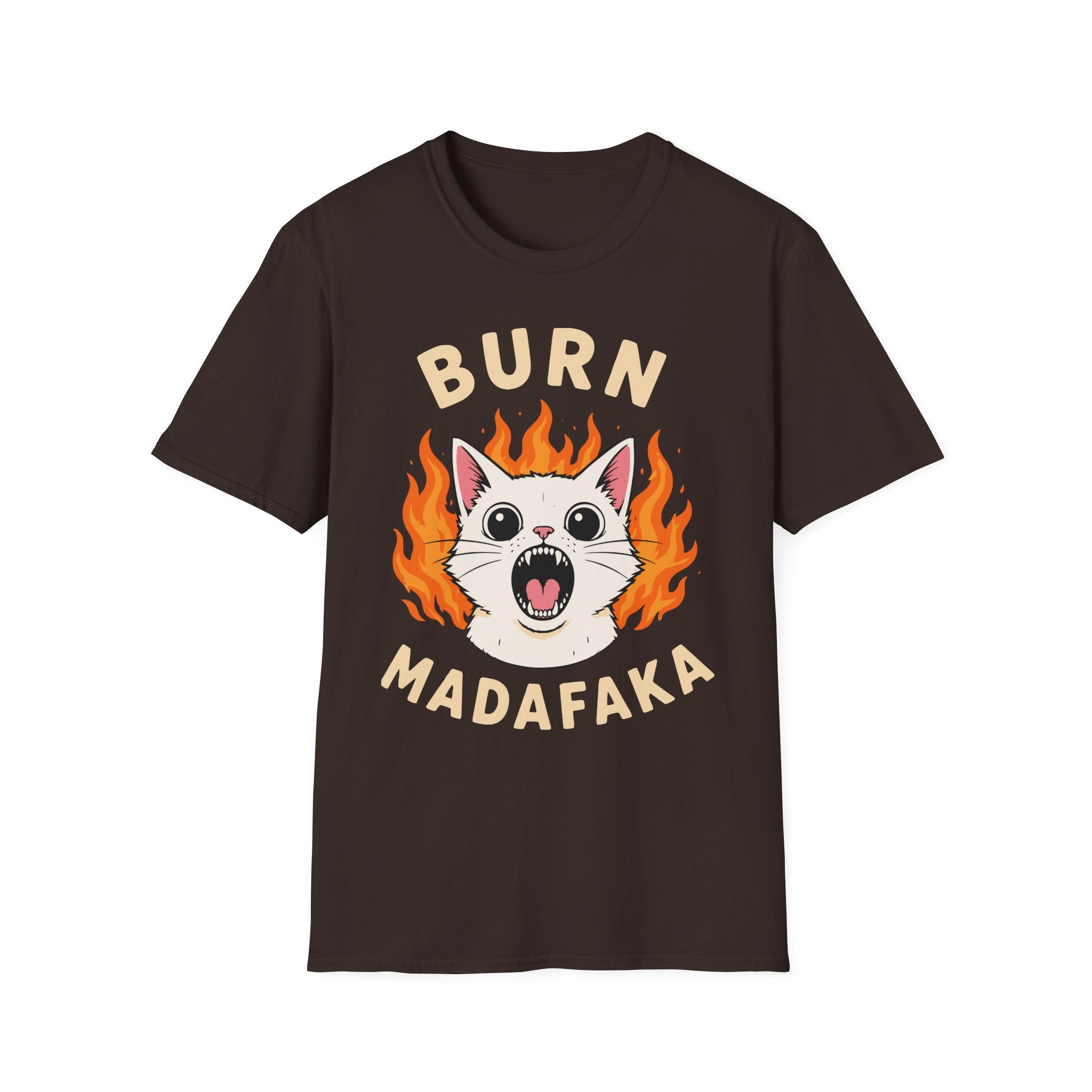 Burn Madafaka Angry Cat T-Shirt