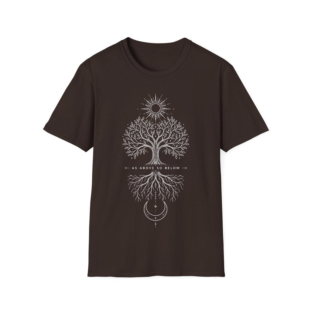 As Above So Below Tree T-Shirt
