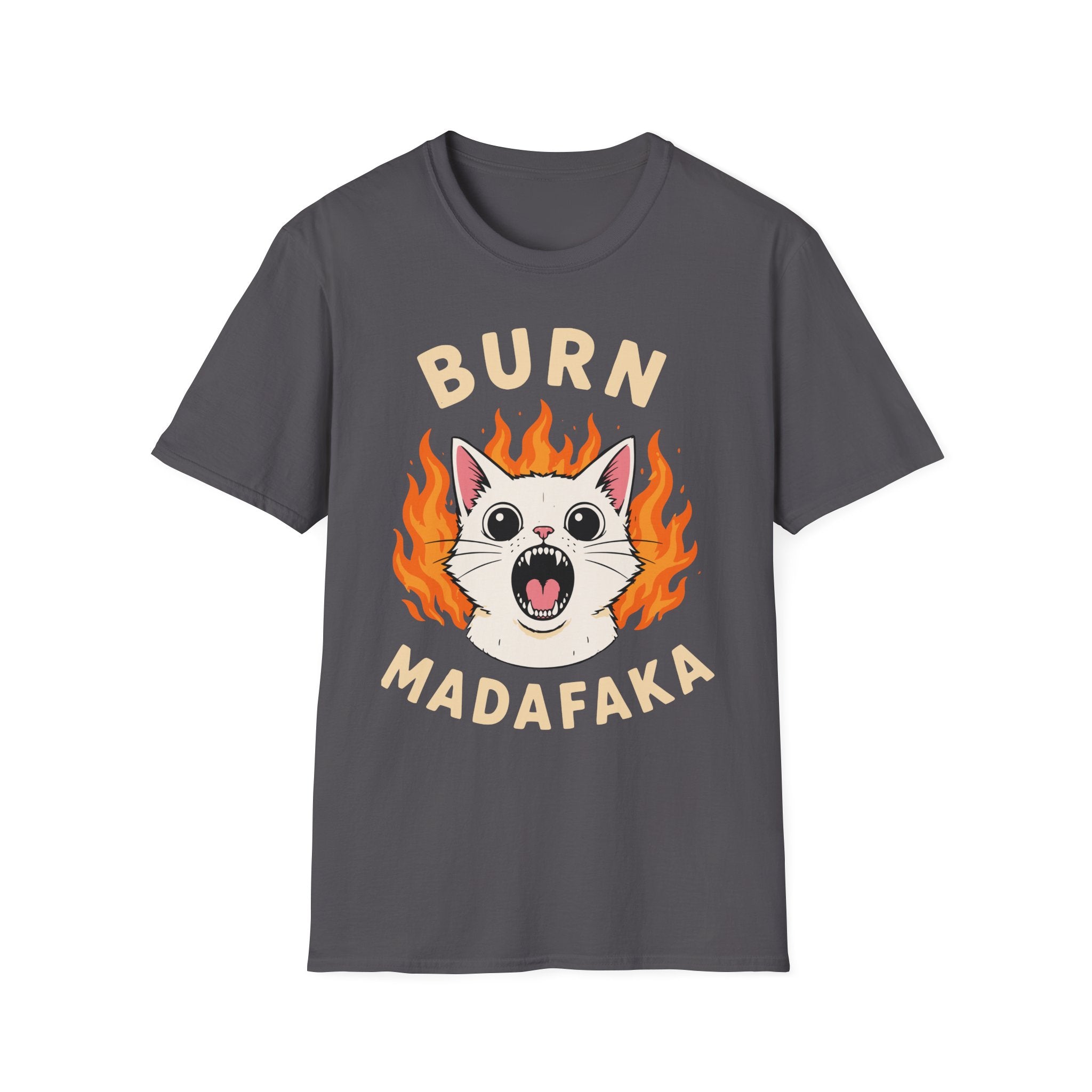 Burn Madafaka Angry Cat T-Shirt