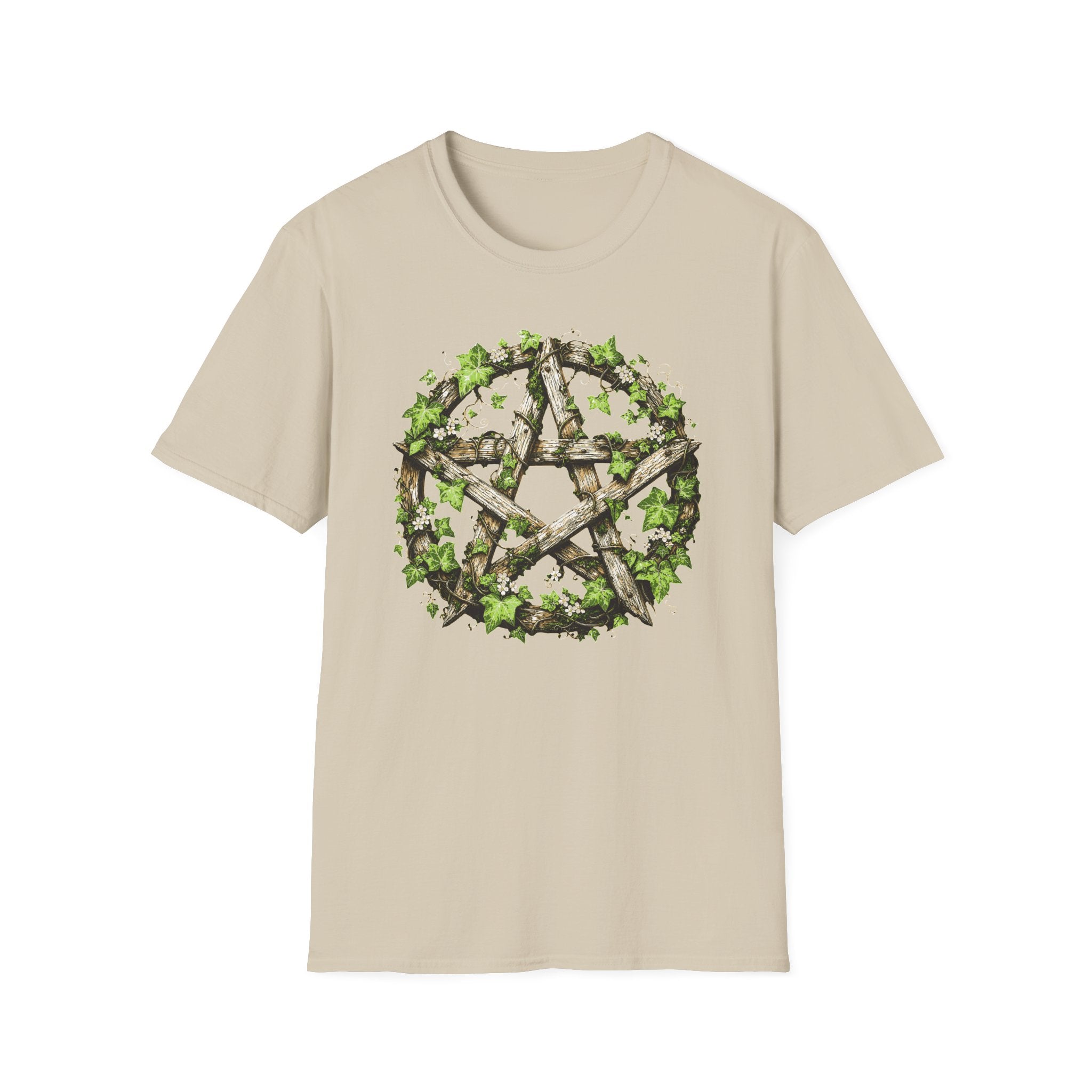 Leaves Wood Pentagram T-Shirt
