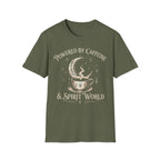 Powered By Caffeine And Spirit World T-Shirt