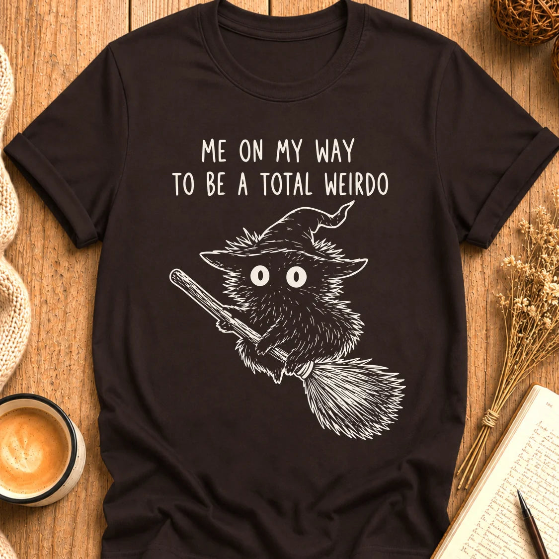 Weirdo Witch Cat T-Shirt
